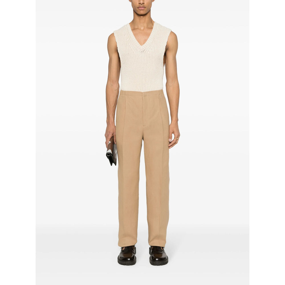 Fendi Neutrals Trousers - Regular & Straight-Leg Trousers Men
