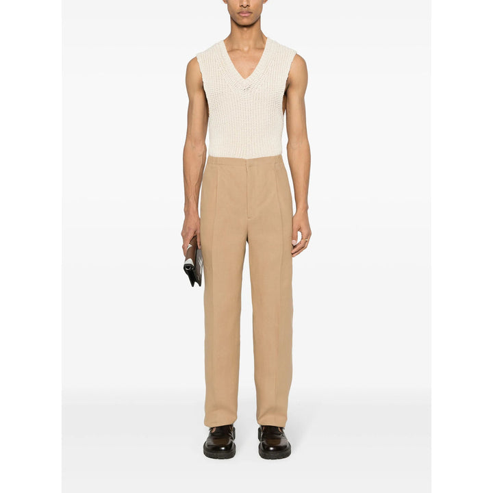 Fendi Neutrals Trousers - Regular & Straight-Leg Trousers Men