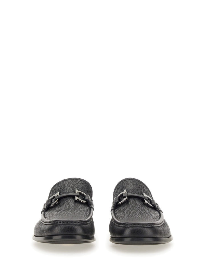 Ferragamo Ornament Gancini Hook Moccasins for Men