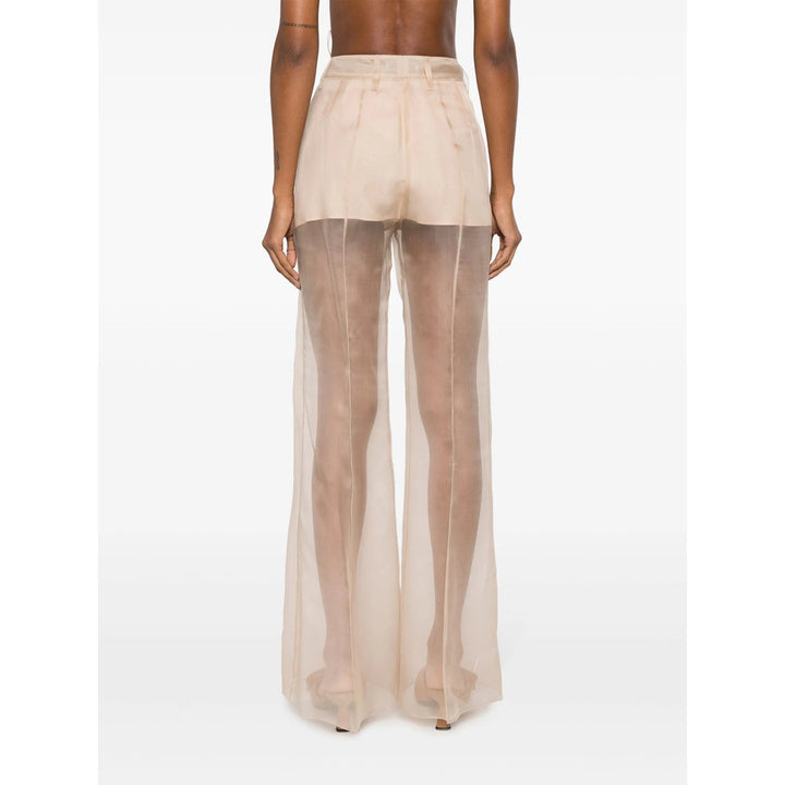 Prada Neutrals Trousers - Flared Trousers Women