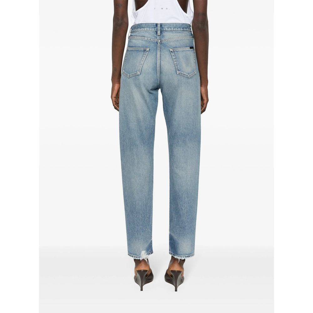 Saint Laurent Blue Denim - Skinny Jeans Women
