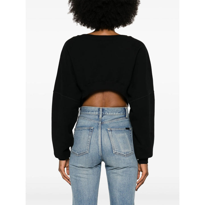Saint Laurent Black Tops - Sweatshirts Women