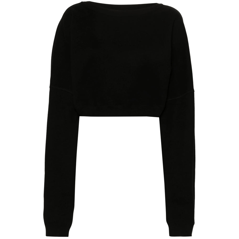 Saint Laurent Black Tops - Sweatshirts Women