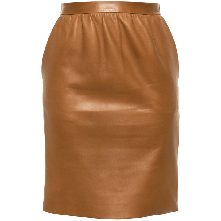 Saint Laurent Brown Skirts - Pencil Skirts Women