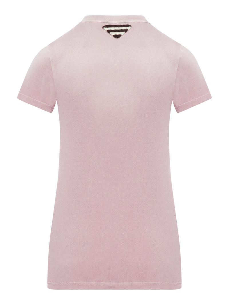 Prada Women Printed Cotton T-Shirt