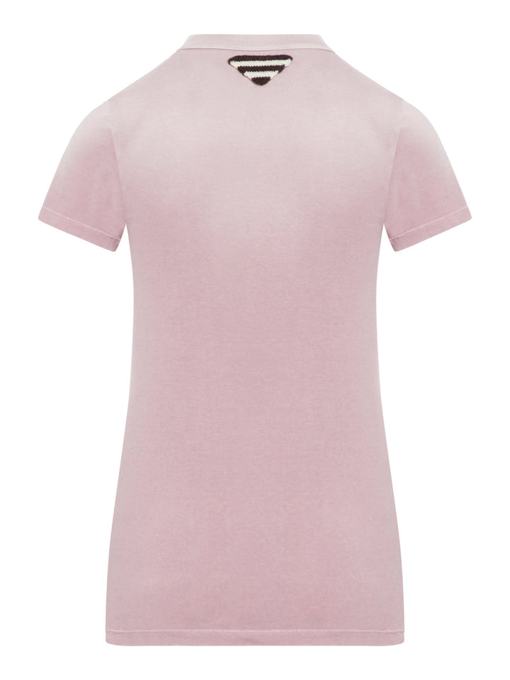 Prada Women Printed Cotton T-Shirt