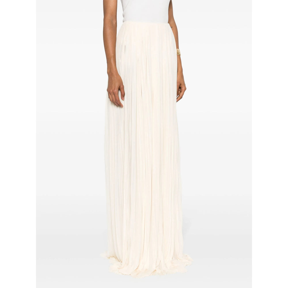 Saint Laurent Neutrals Skirts - Pleated Skirts Women
