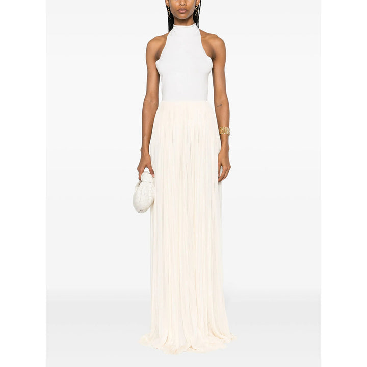 Saint Laurent Neutrals Skirts - Pleated Skirts Women