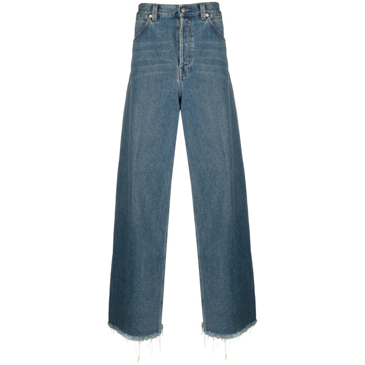 Gucci Blue Denim - Wide-Leg Jeans Men