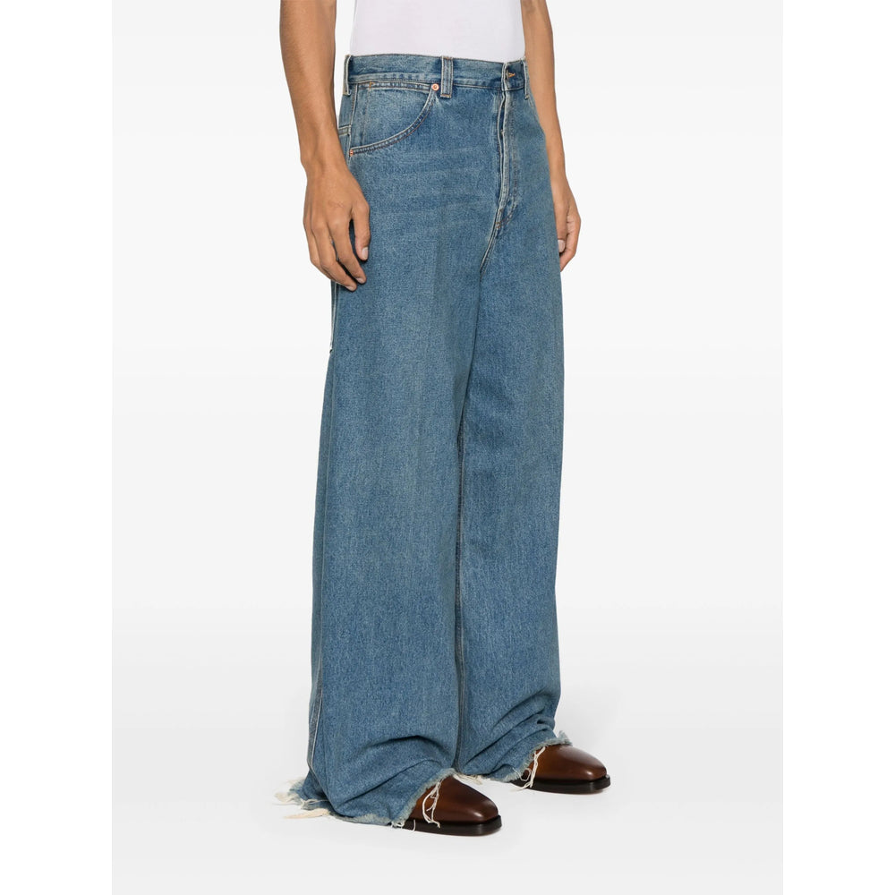 Gucci Blue Denim - Wide-Leg Jeans Men