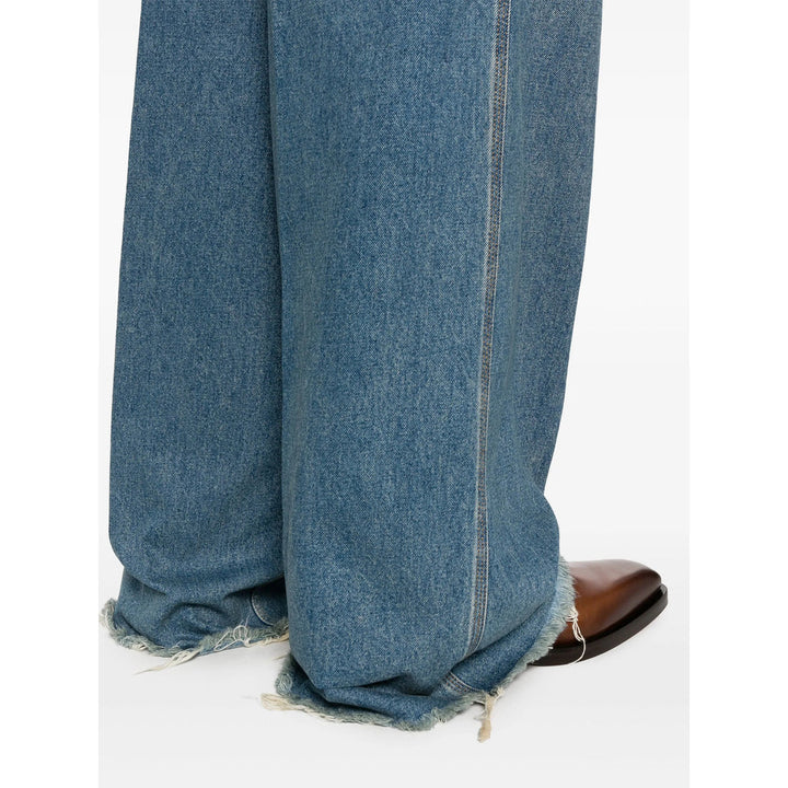 Gucci Blue Denim - Wide-Leg Jeans Men