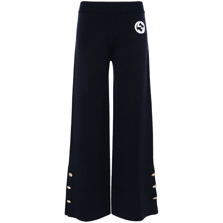 Gucci Blue Trousers - Palazzo Pants Women