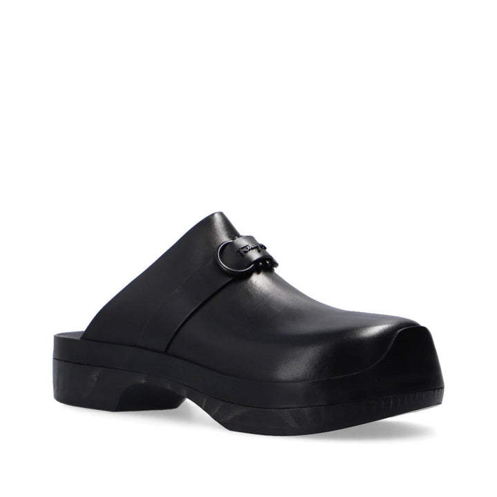 Salvatore Ferragamo Nope Leather Slides Women