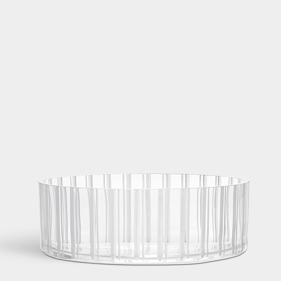 Cut In Number Striped Bowl