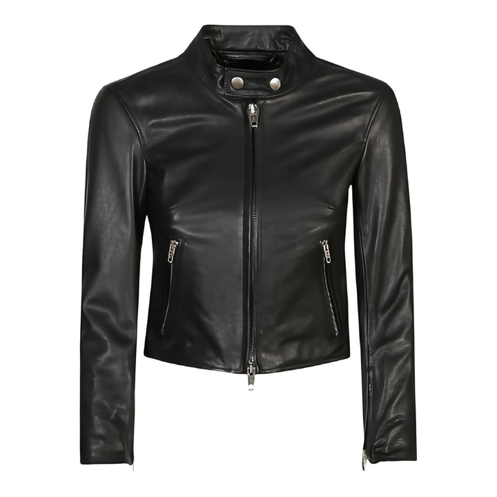 Balenciaga Black Jackets - Leather Jackets Women