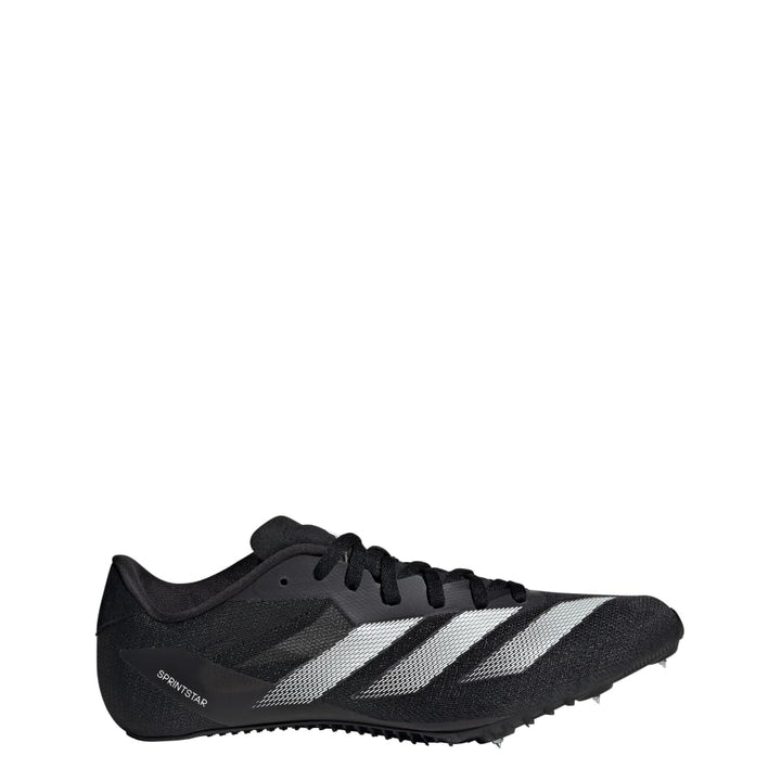 adidas Unisex Adizero Sprintstar Track and Field Sneaker Black/Zero Metallic/White 7.5 US Men