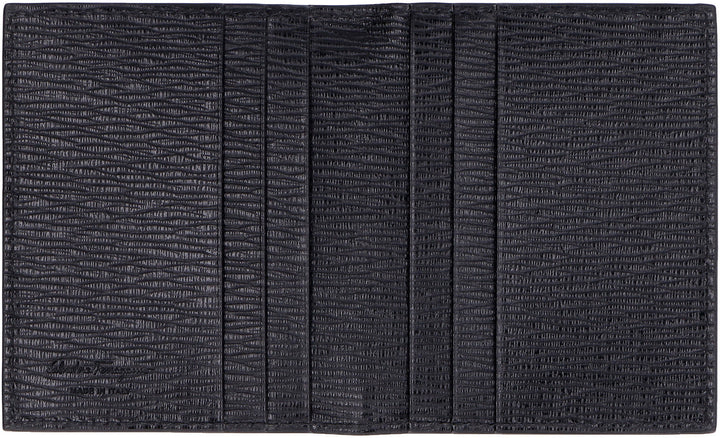Ferragamo Leather Card Holder with Gancini Hook - 8cm x 10cm