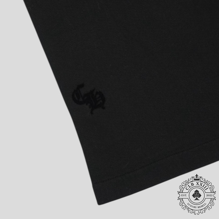 Chrome Hearts Women's Triple Cross CH Flocked Sweatpants in Black