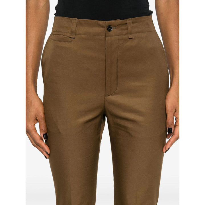 Saint Laurent Brown Trousers - Straight Trousers Women