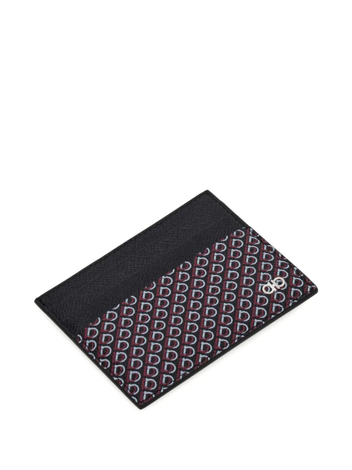 Ferragamo Mini Hammered Leather Card Holder