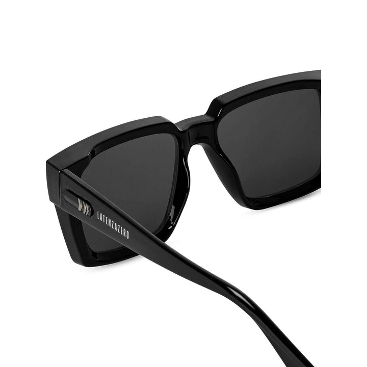Black stylish Italian designed affordable sunglasses with UV protection.