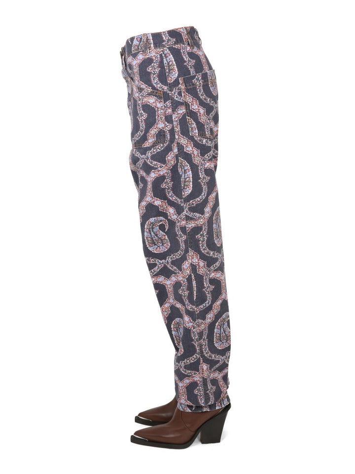 Etro Women Paisley Denim Pants