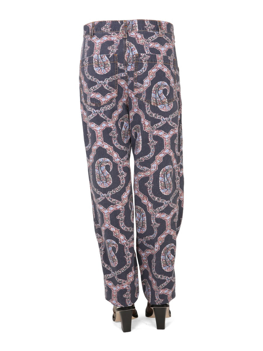 Etro Women Paisley Denim Pants