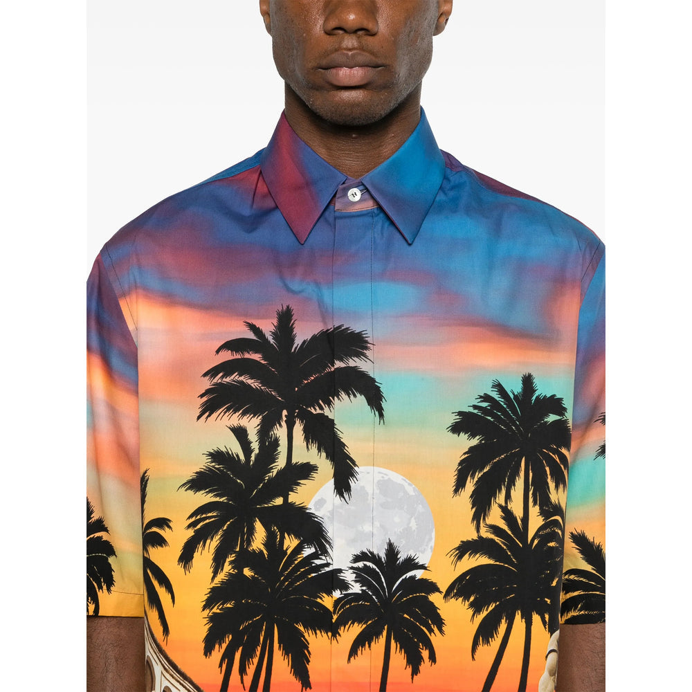 Fendi Blue Shirts Men