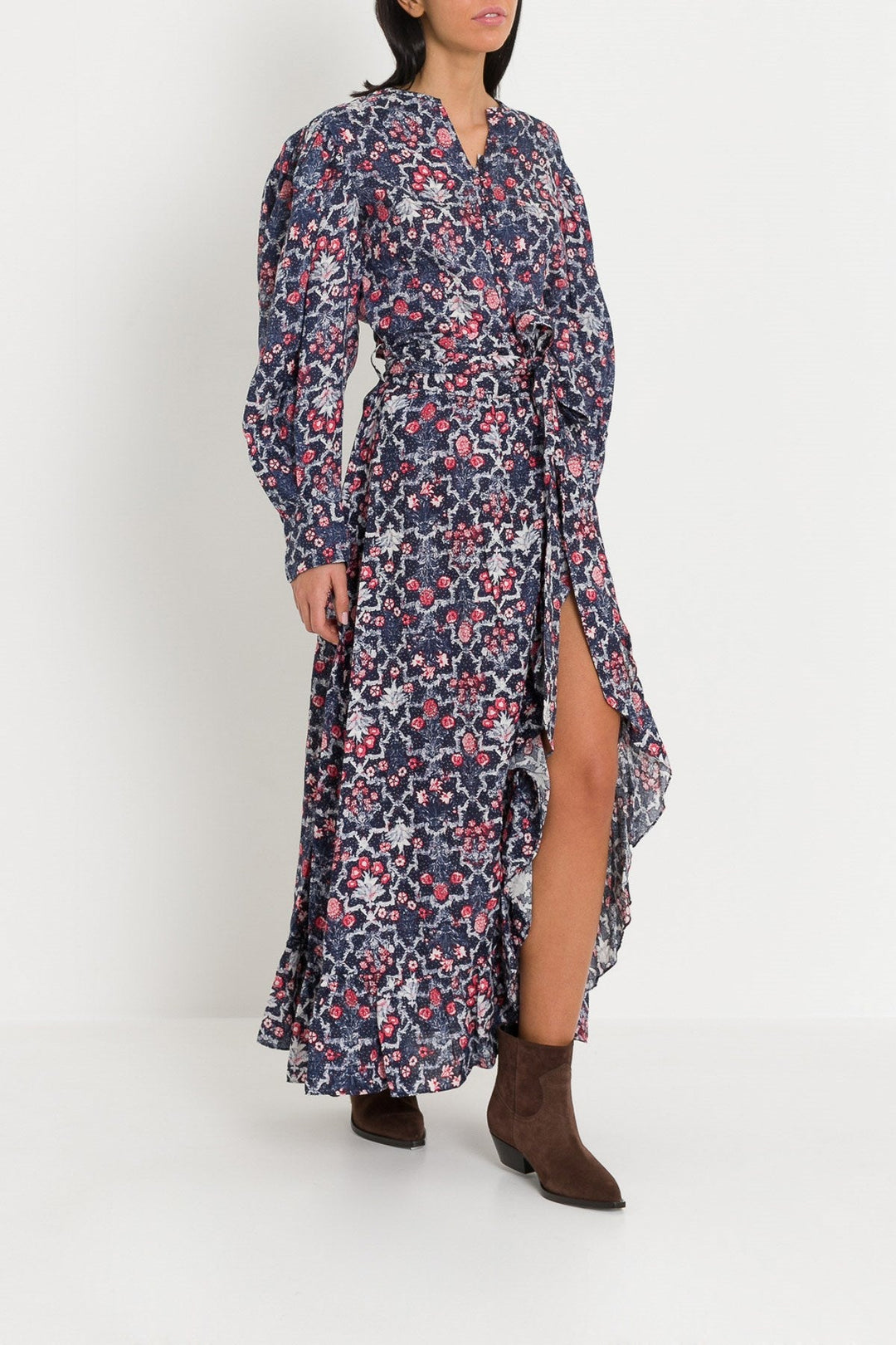 Isabel Marant Etoile Women Wrap Long Skirt With Flounce