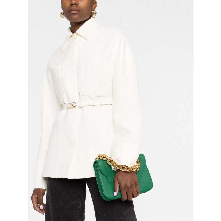 Fendi Neutrals Jackets - Fitted Jackets Women