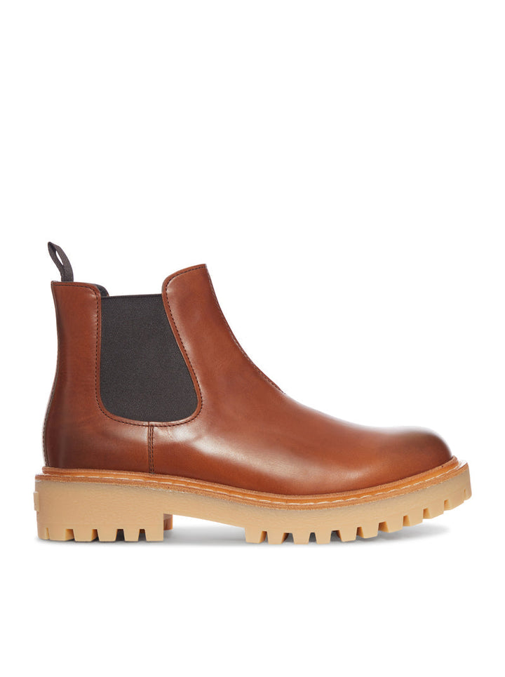 Prada Men Smooth Calf Leather Ankle Boots