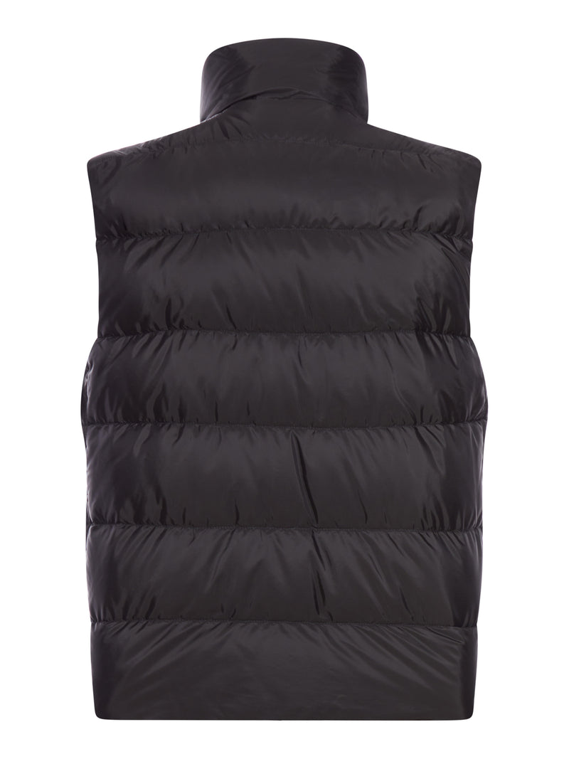 Prada Men Padded Feather Jacket In Re-Nylon