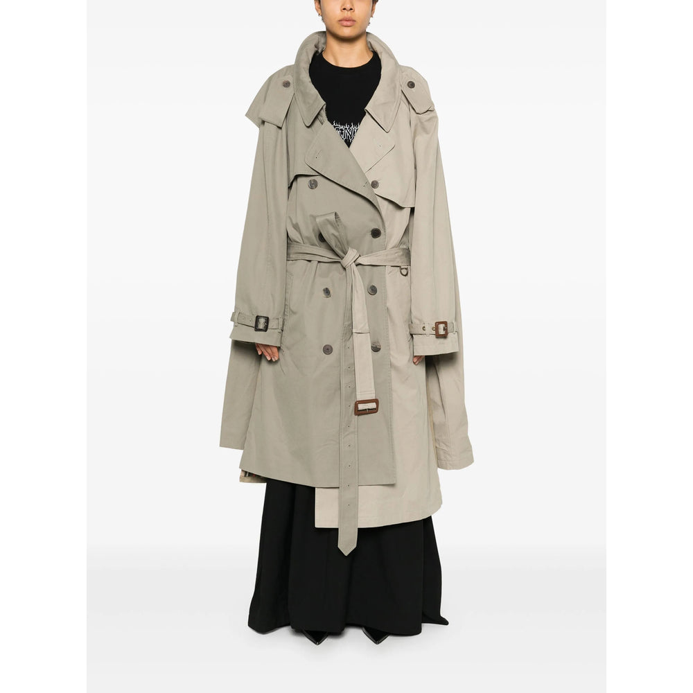 Balenciaga Neutrals Coats - Trench & Raincoats Women