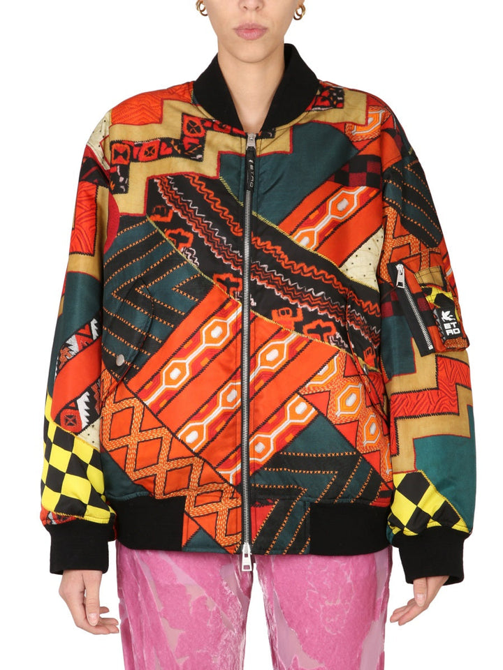Etro Women Patchwork Bomber Jacket