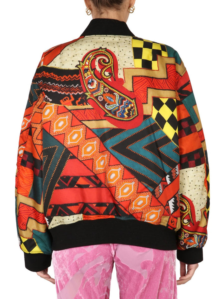 Etro Women Patchwork Bomber Jacket