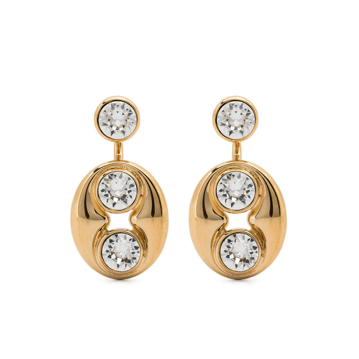 Amina Muaddi Gold Earrings Women
