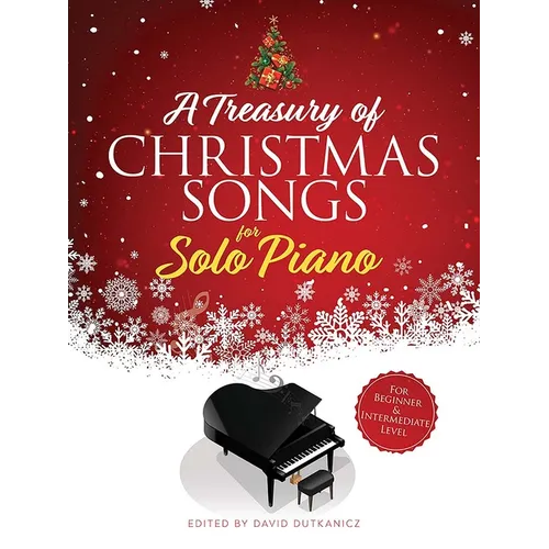 A Treasury of Christmas Songs for Solo Piano: For Beginner & Intermediate Level - Paperback
