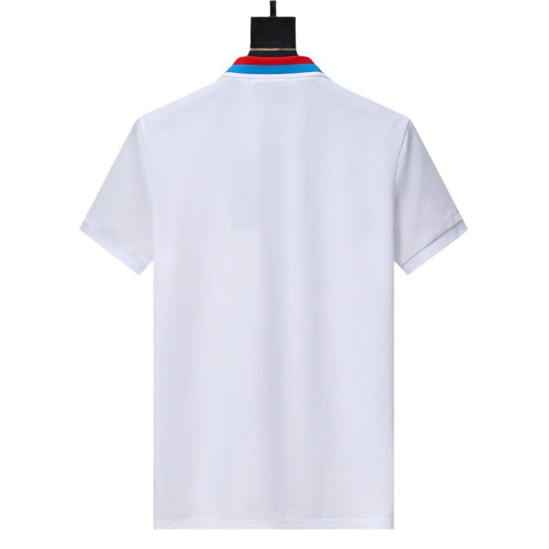 Gucci White T-shirt with a collar