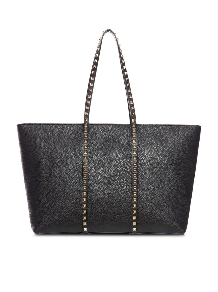 Valentino Garavani Women Rockstud Shopping Bag In Garnet Calfskin