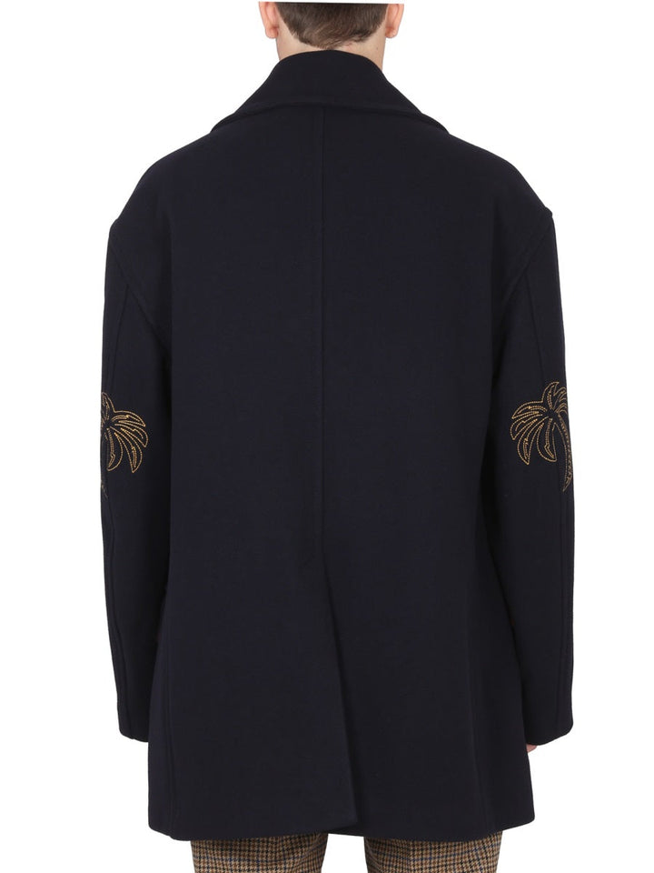 Palm Angels Men Double-Breasted Coat