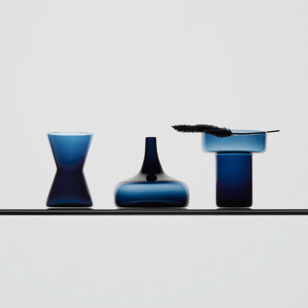Midsummer Vases Midnight Blue Mini Set Of 7 Ltd