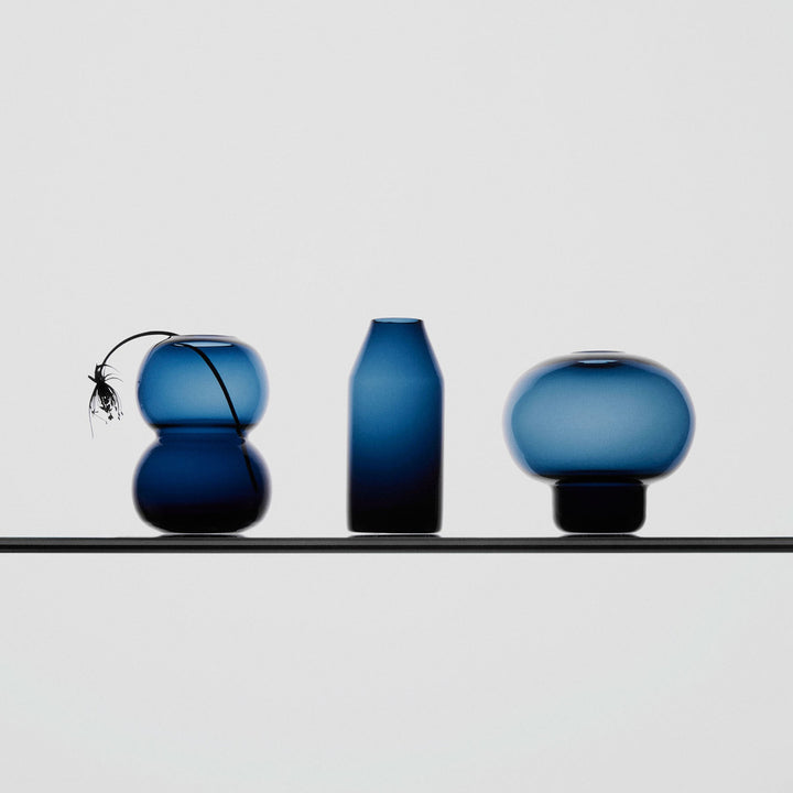 Midsummer Vases Midnight Blue Mini Set Of 7 Ltd