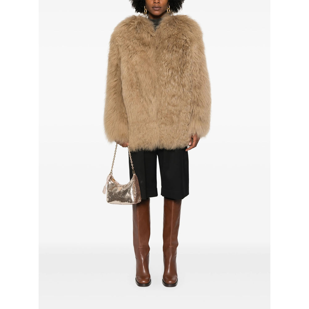 Prada Brown Jackets - Faux Fur & Shearling Jackets Women