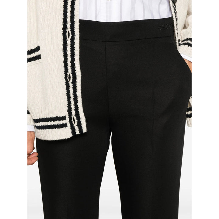Gucci Black Trousers - Flared Trousers Women