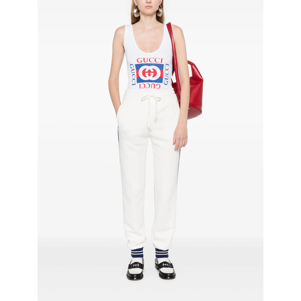 Gucci White Trousers - Track Pants Women