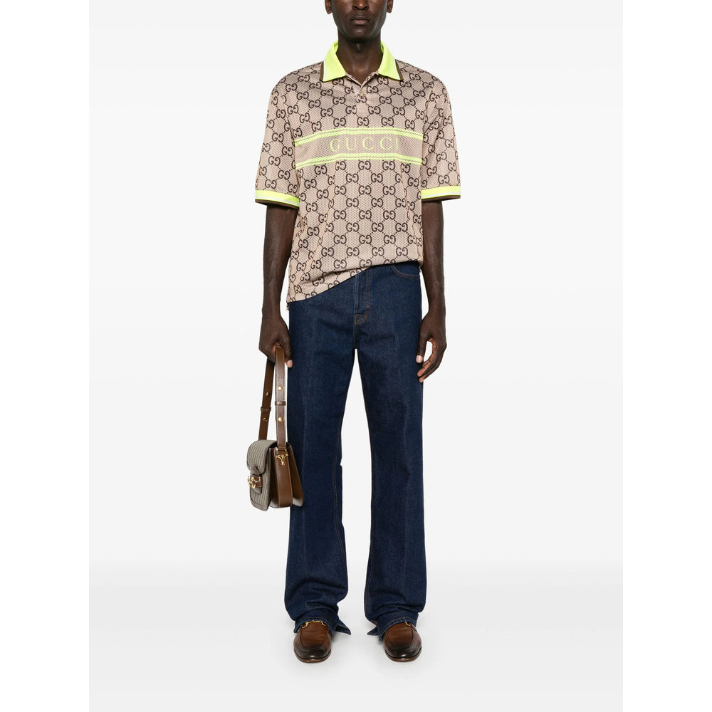 Gucci Brown Polo Shirts Men