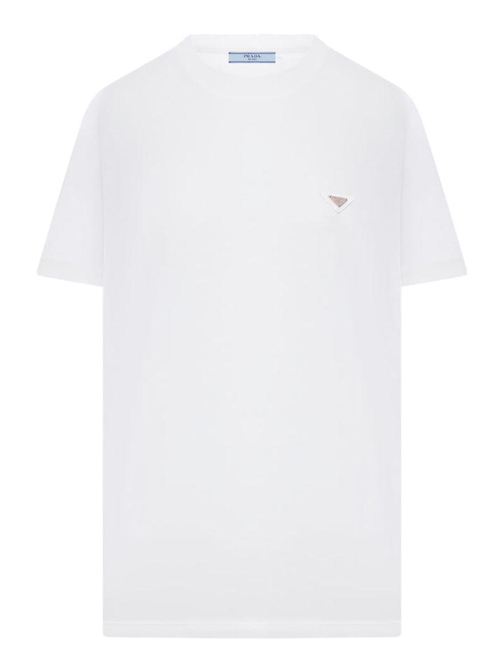 Prada Women T-Shirt Crew Jersey