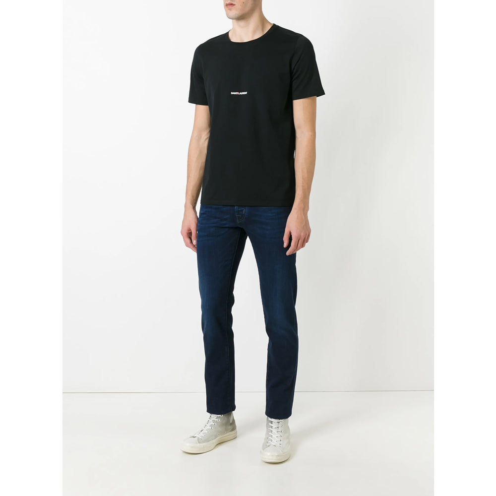 Saint Laurent Black T-Shirts & Vests - T-Shirts Men