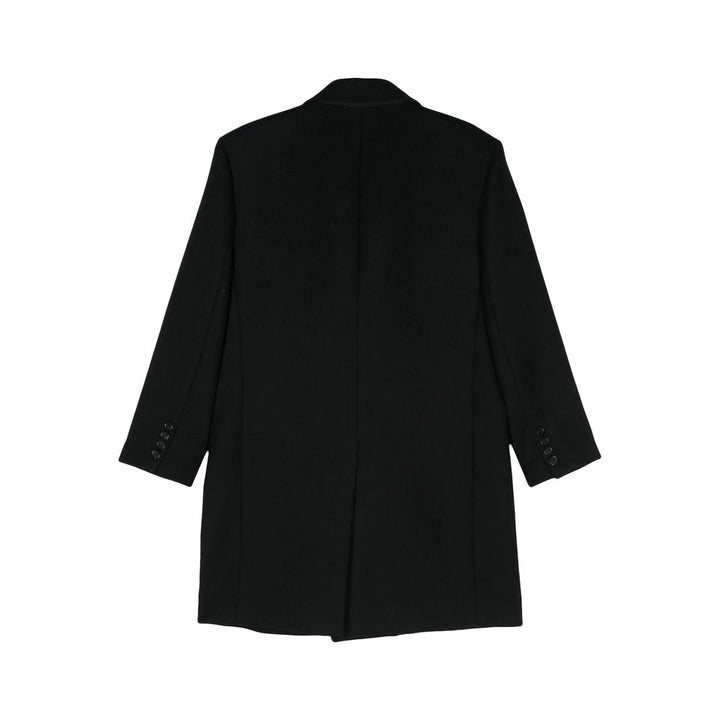 Saint Laurent Black Coats - Double Breasted Coats Men