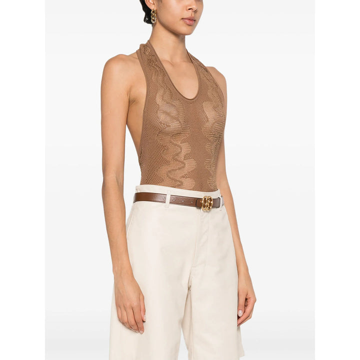 Saint Laurent Brown Tops - Vests & Tank Tops Women
